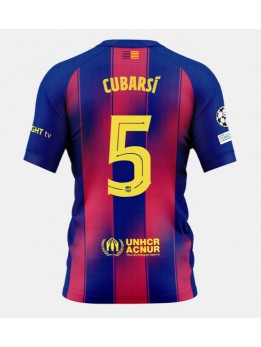 Billige Barcelona Pau Cubarsi #5 Hjemmedrakt 2025-26 Kortermet